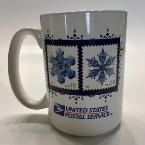 USPS Coffee Mug Winter Holiday Christmas 14 oz